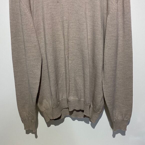 Pronto Uomo Men's Extra Fine Merino Wool Long Sleeve Sweater Gray Size XL - Picture 2 of 11